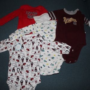 Carter’s 3M Longlseeve bodysuit Pack of 4